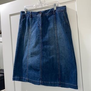 Biden midi jean skirt